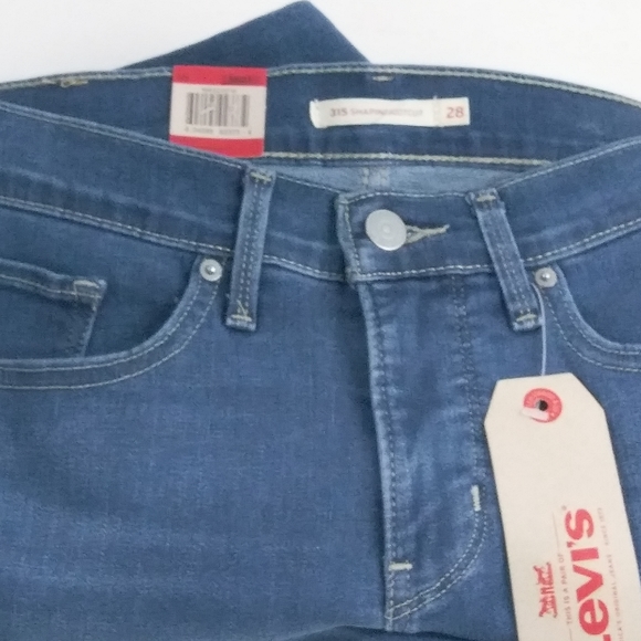 Levi's 315 shaping bootcut women's blue jeans - Picture 6 of 7